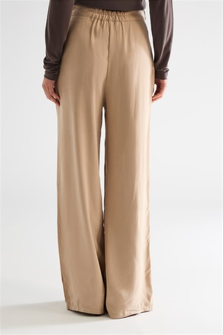 Pantalon taille haute - Camel