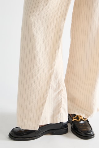 Pantalon taille haute - Beige
