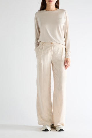 Pantalon taille haute - Beige