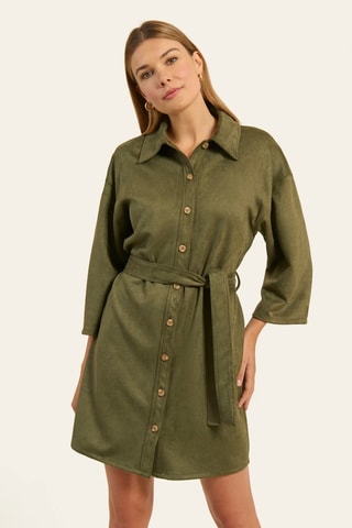Robe chemise - Kaki