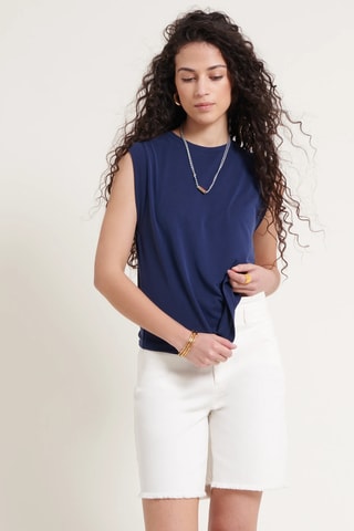 Top - Bleu marine