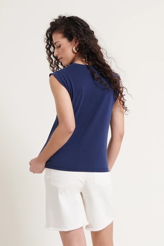 Top - Bleu marine