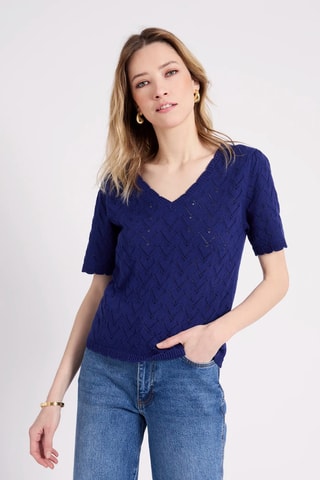 Top - Bleu marine