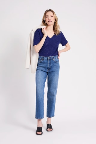 Top - Bleu marine