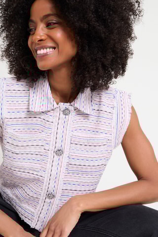 Veste sans manches - Ecru