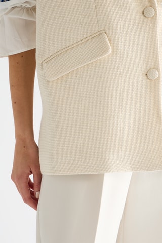 Veste sans manches - Ecru