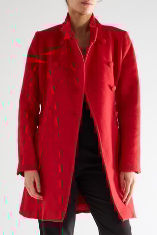 Manteau en laine - Rouge