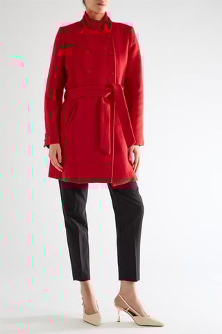 Manteau en laine - Rouge