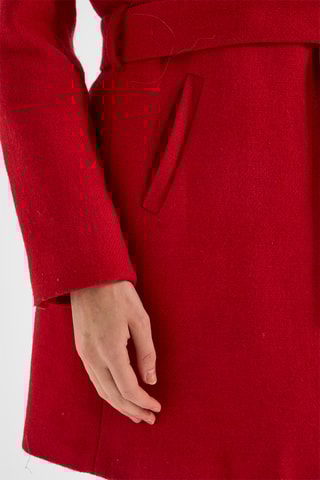 Manteau en laine - Rouge
