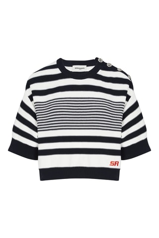 Pull - Blanc et bleu marine