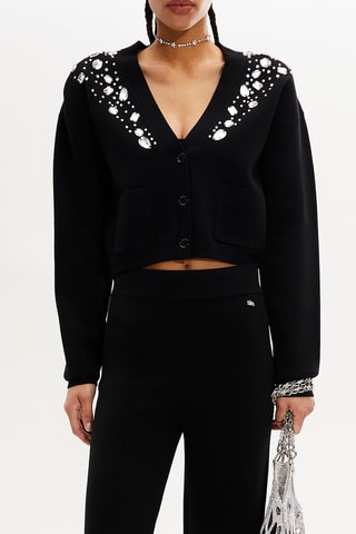 Cardigan en laine - Noir