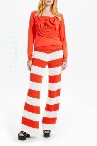 Pull en mérinos - Corail