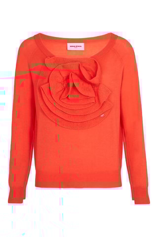 Pull en mérinos - Corail