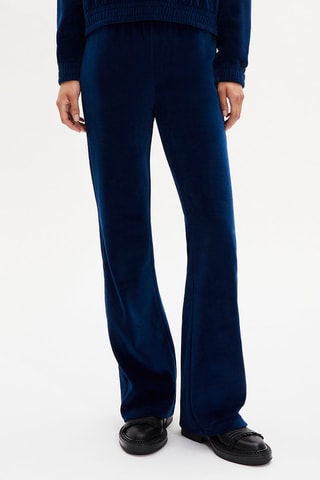 Pantalon flare - Bleu canard