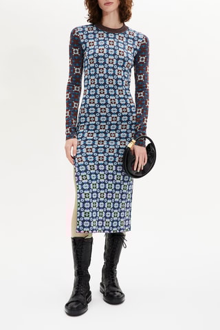 Robe longue - Bleu