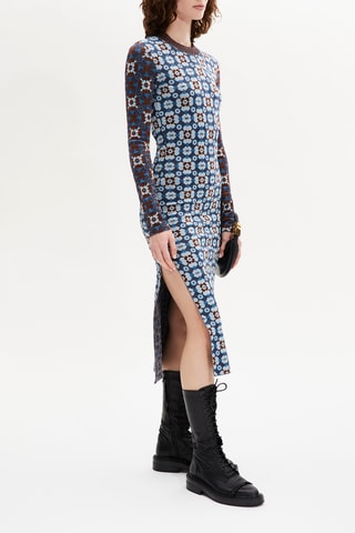Robe longue - Bleu