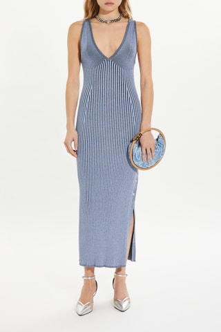 Robe longue - Bleu