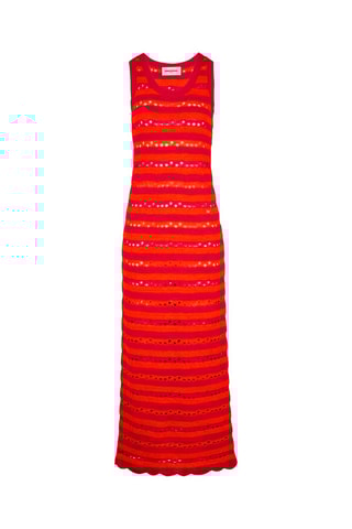 Robe longue - Fuchsia et corail