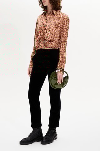 Blouse - Vieux rose et orange
