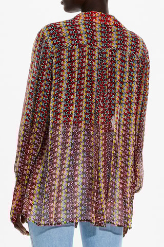 Chemise en soie - Rouge