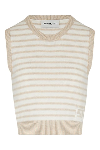 Top - Ecru et beige