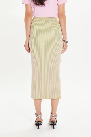 Jupe midi - Beige
