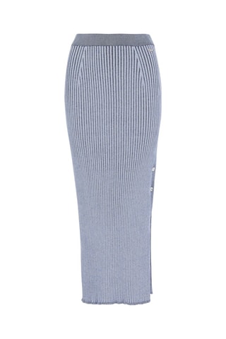 Jupe midi - Bleu