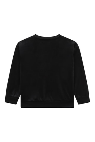 Sweat en velours - Noir