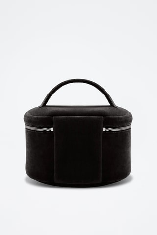 Trousse de beauté en velours - Noir