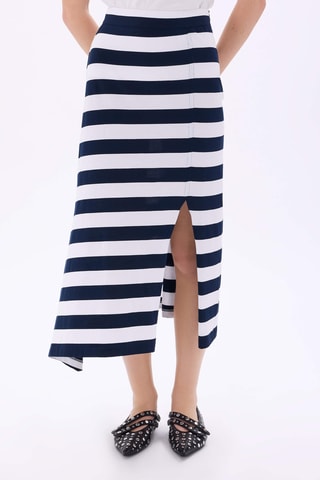 Jupe midi - Blanc
