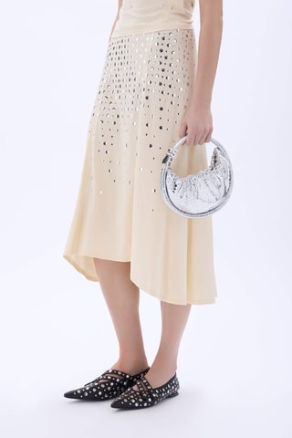 Jupe midi - Beige