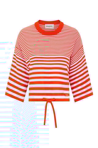 Top -Orange et blanc