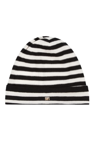 Bonnet en laine - Noir et blanc