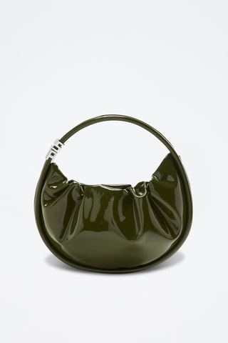 Sac porté épaule verni - Kaki