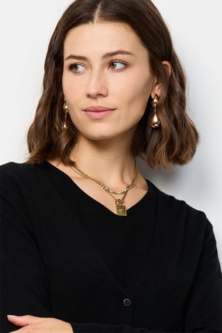 Kasjmier Vest - Wit - Zwart