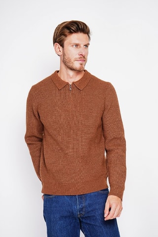 Trui - Bordeauxrood - Bruin