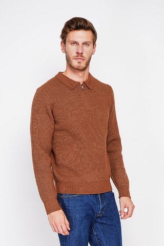 Trui - Bordeauxrood - Bruin