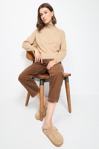 Vest - Gemêleerd Beige - Beige