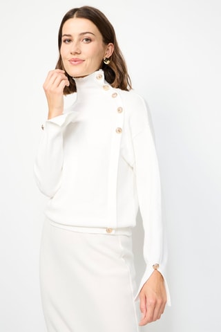 Vest - Gemêleerd Beige - Wit