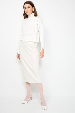 Vest - Gemêleerd Beige - Wit