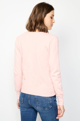 Kasjmier Vest - Wit - Roze
