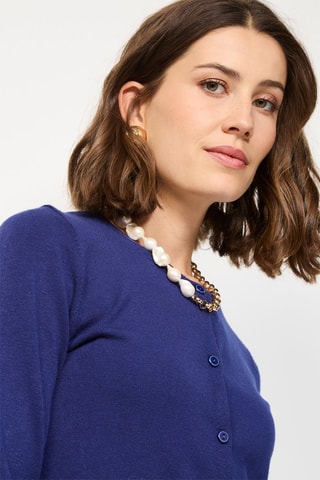 Kasjmier Vest - Nachtblauw - Blauw