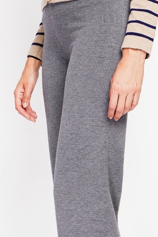 Broek Wide Legs - Gemêleerd Grijs - Grijs