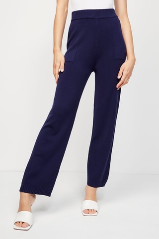  Casual Broek Nachtblauw - Blauw