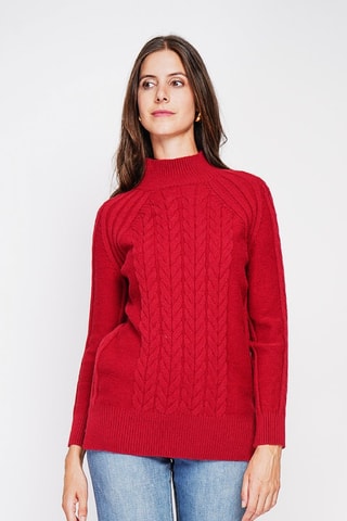 Trui - Camel - Rood