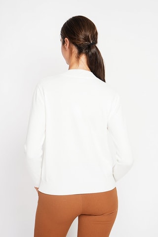 Trui - Bordeauxrood - Wit