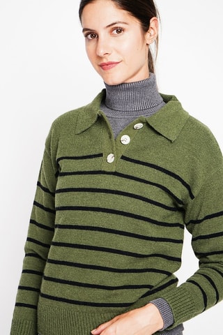 Oversized trui - Kaki - Groen