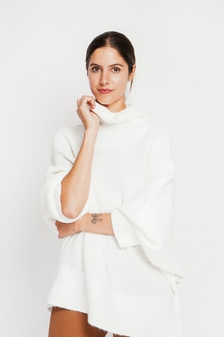 Trui - Bordeauxrood - Wit