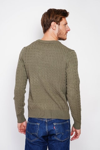 Trui - Bordeauxrood - Groen