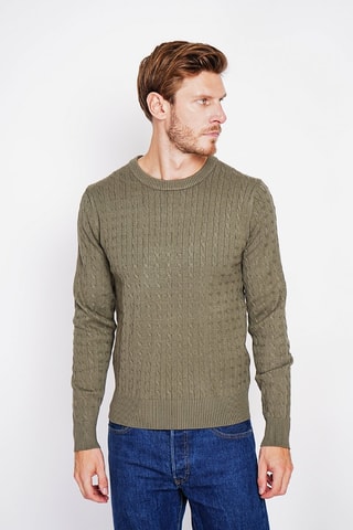Trui - Bordeauxrood - Groen